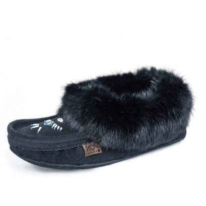Mocassins avec fourrure, Perlé, Semelle Double - Image 8