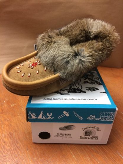 Mocassins avec fourrure, Perlé, Semelle Double - Image 3
