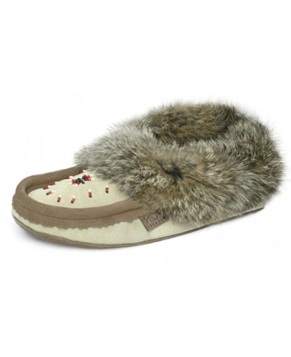 Mocassins avec fourrure, Perlé, Semelle Double - Image 4