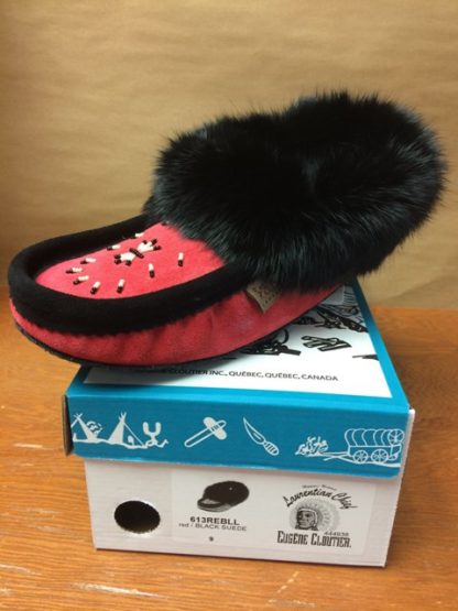Mocassins avec fourrure, Perlé, Semelle Double - Image 2