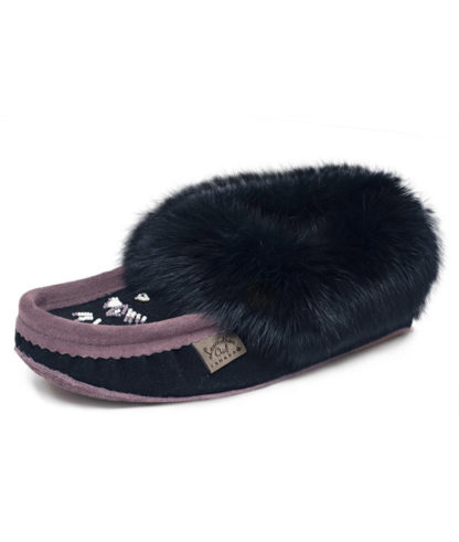 Mocassins avec fourrure, Perlé, Semelle Double - Image 5