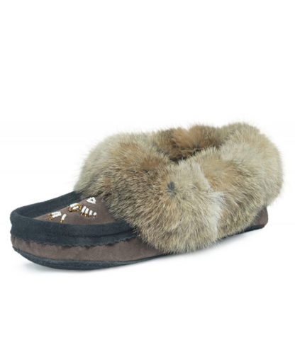 Mocassins avec fourrure, Perlé, Semelle Double - Image 6