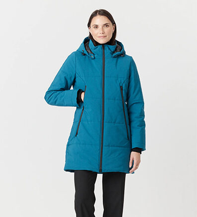Desloups parka mi-long femme semi-ajusté en Isosoft 250g